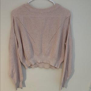 Garage Women's Light Pink Crew Neck Sweater